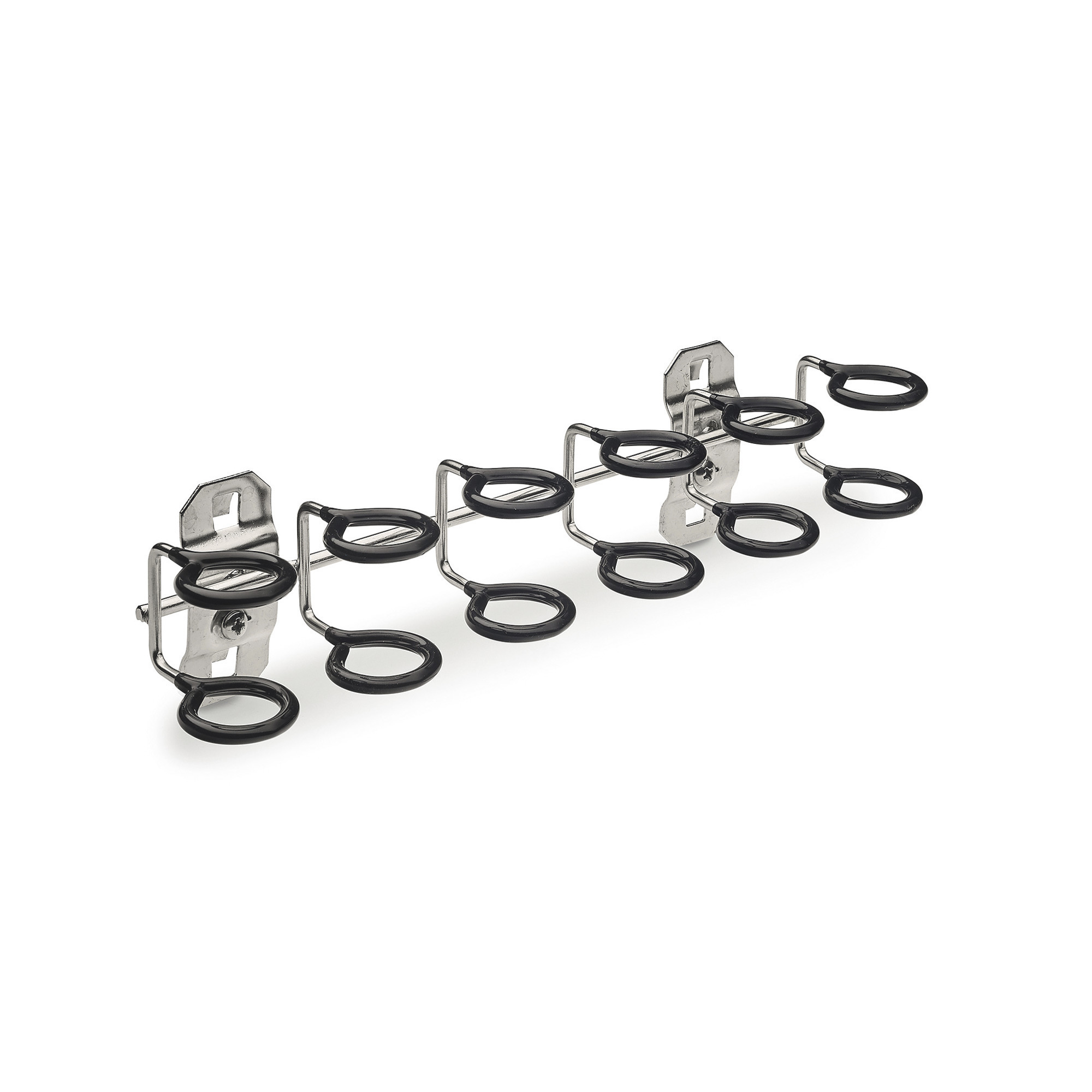 Triton LocHook Vinyl Dipped Stainless Steel Multi-Ring Tool Holder for Stainless Steel LocBoard, Model# V66661